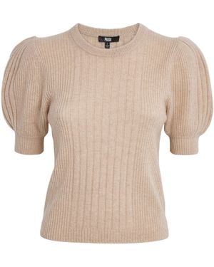 PAIGE Cashmere Kato Top - Natural