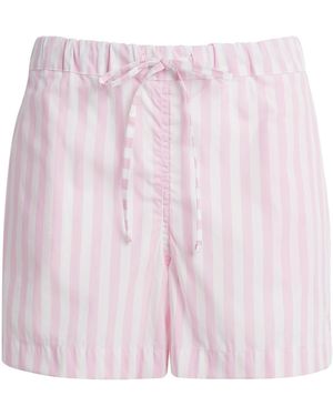 Hunza G Cotton Stripe Cabana Shorts - Pink