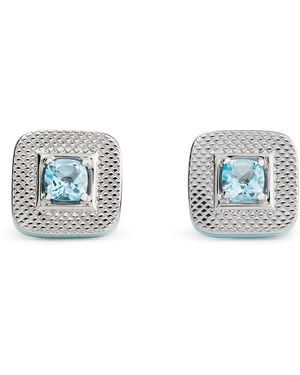 Tateossian Sterling Reffrato Cufflinks - White