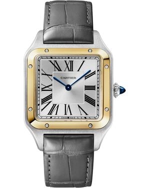 Cartier Large Stainless Steel And Santos-Dumont Watch - Grey