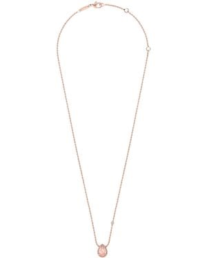 Boucheron Rose, Diamond And Quartz Serpent Bohème Necklace - White