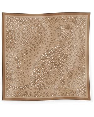 Cartier Silk Panthère Dots Scarf - Natural