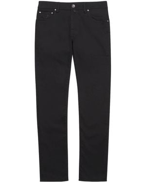 Jacob Cohen Limited Edition Lizardskin-Patch Nick Slim Jeans - Black