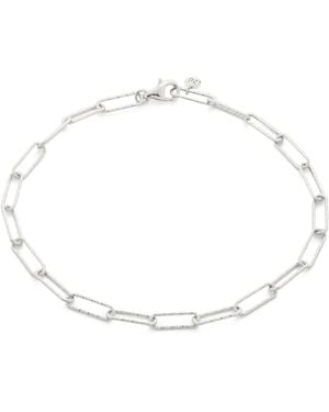 Monica Vinader Sterling Alta Bracelet - Metallic