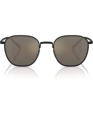 Oliver Peoples Titanium Rynn Square Sunglasses - Gray