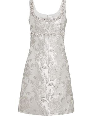 Huishan Zhang Jacquard Tristan Mini Dress - Grey