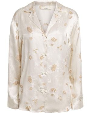 Doen Floral Jacquard Maurise Shirt - White