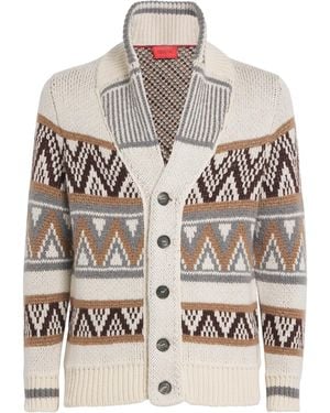 Isaia Cashmere Cardigan - White