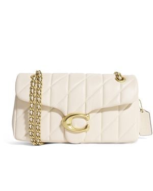 COACH Quilted Leather Tabby 20 Shoulder Bag - Natural
