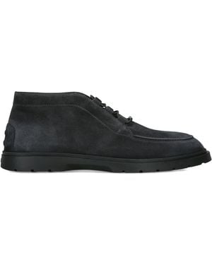 Tod's Suede Ankle Boots - Black