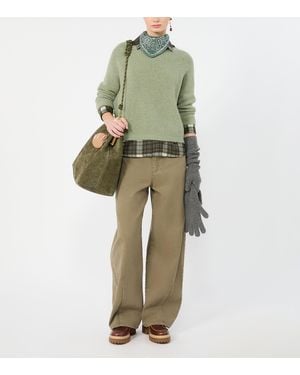 Weekend by Maxmara Rib-Knit Sweater - Green