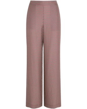 JOSEPH Check Print Sahel Pants - Brown