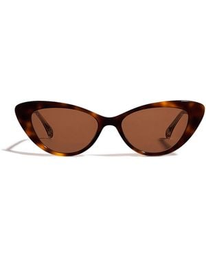 Maje Acetate Cat Eye Sunglasses - Brown