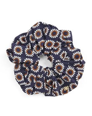 Sandro Floral Print Scrunchie - Blue