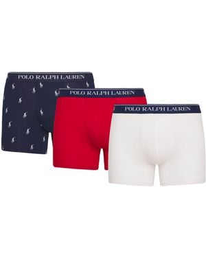 Polo Ralph Lauren Stretch-Cotton Boxer Briefs - Red