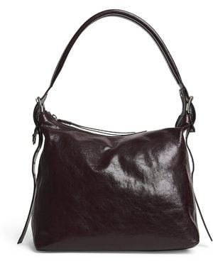 Lemaire Small Leather Belted Shoulder Bag - Black