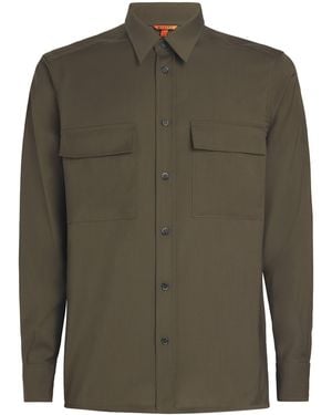 Barena Tropical Virgin Wool Two-Pocket Shirt - Green