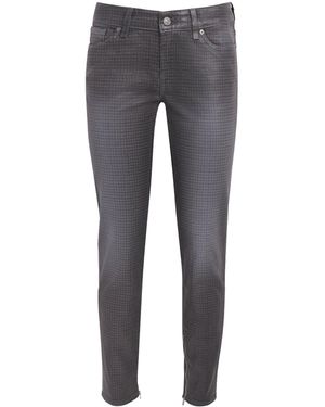 7 For All Mankind Coated Y2K Skinny Jeans - Grey