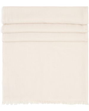 Agnona Cashmere-Silk Scarf - Natural