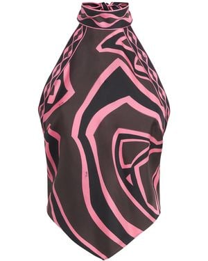PUCCI Silk Printed Blouse - Brown