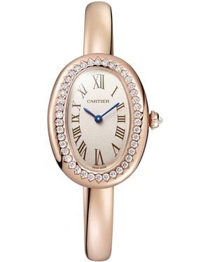 Cartier Small Rose And Diamond Baignoire De Watch .1Mm - Metallic