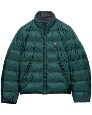 Prada Re-Nylon Puffer Jacket - Green