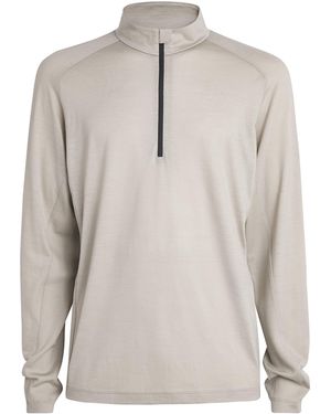 Sease Virgin Wool Quarter-Zip Sweatshirt - Grey