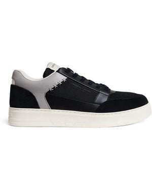 Emporio Armani Suede Trainers - Black