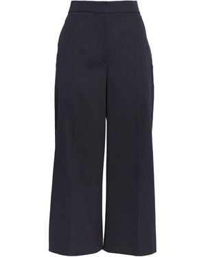 JOSEPH Cotton-Blend Temple Light Trousers - Blue