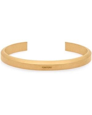 Tom Ford Engraved Logo Bangle - Natural