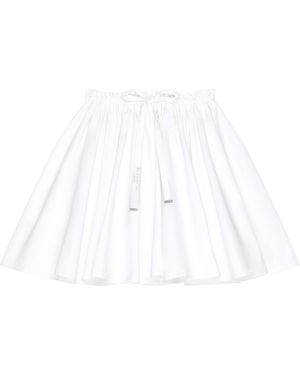 Givenchy Cotton Poplin Bow-Detail Mini Skirt - White