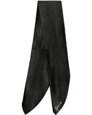 Givenchy Leather Logo Scarf - Black
