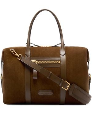 Tom Ford Suede Buckley Holdall - Brown