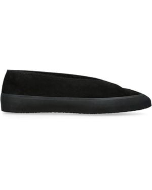 Le Monde Beryl Suede-Shearling Apres Ski Flats - Black