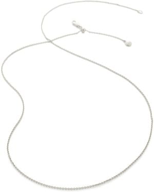 Monica Vinader Sterling Chain Necklace - White