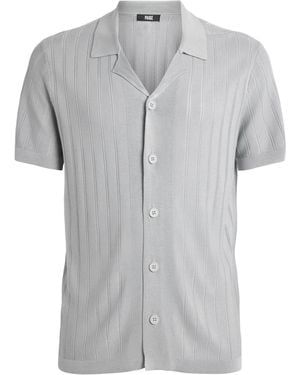 PAIGE Knitted Copley Polo Shirt - Grey