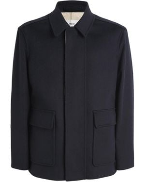 Lardini Virgin Wool Overshirt - Blue
