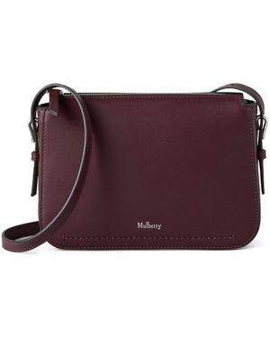 Mulberry Leather Clovelly Pouch - Purple