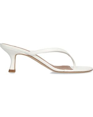 STAUD Freja Kitten Heel Sandals 60 - White