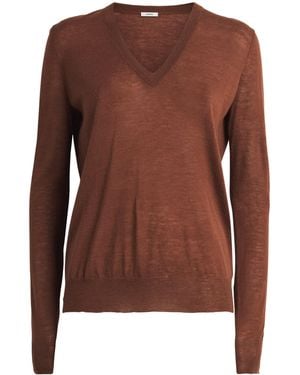 JOSEPH Cashmere V-Neck Jumper - Brown