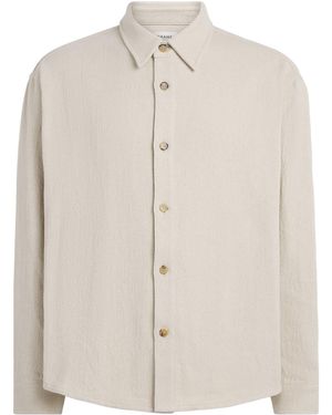 FRAME Textured Overshirt - White