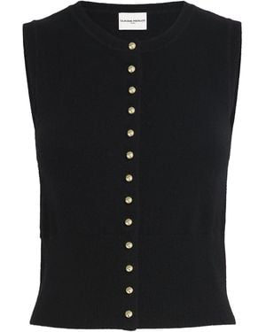 Claudie Pierlot Wool Sleeveless Cardigan - Black