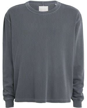Citizens of Humanity Cotton Waffle-Stitch Jumper - Grey