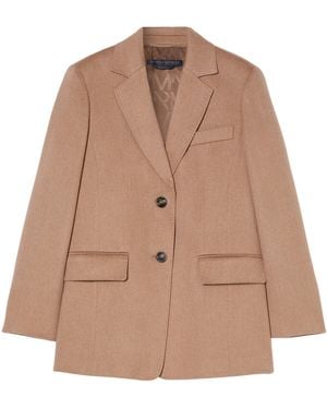 Marina Rinaldi Camel Wool Blazer - Brown
