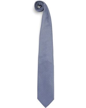 Pal Zileri Silk Printed Tie - Blue