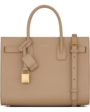 Saint Laurent Baby Sac De Jour Tote Bag - Natural