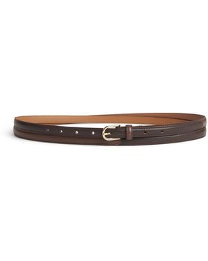 Claudie Pierlot Leather Double-Wrap Belt - Brown