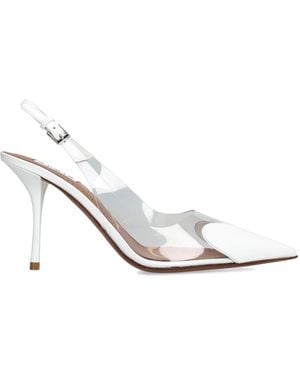 Alaïa Coeur Slingback Pumps 90 - White