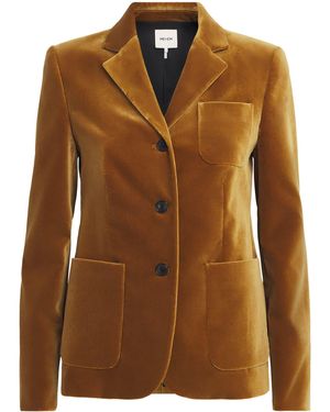 ME+EM Cotton Velvet Blazer - Brown