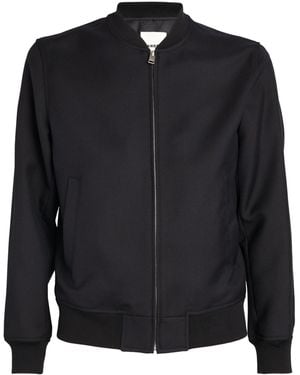 Sandro Zip-Up Bomber Jacket - Black
